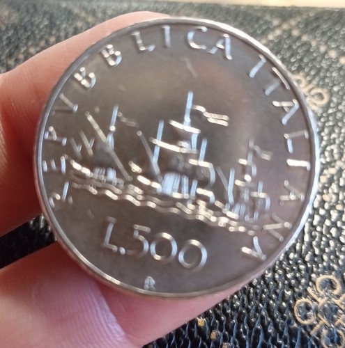 500 lire silver caravel - lire,