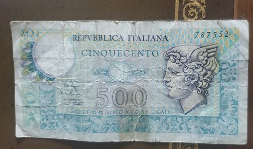 Italy 500 lire repvbblica - 500,
