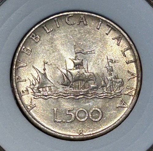 1958 italy silver 500 - 500, lire